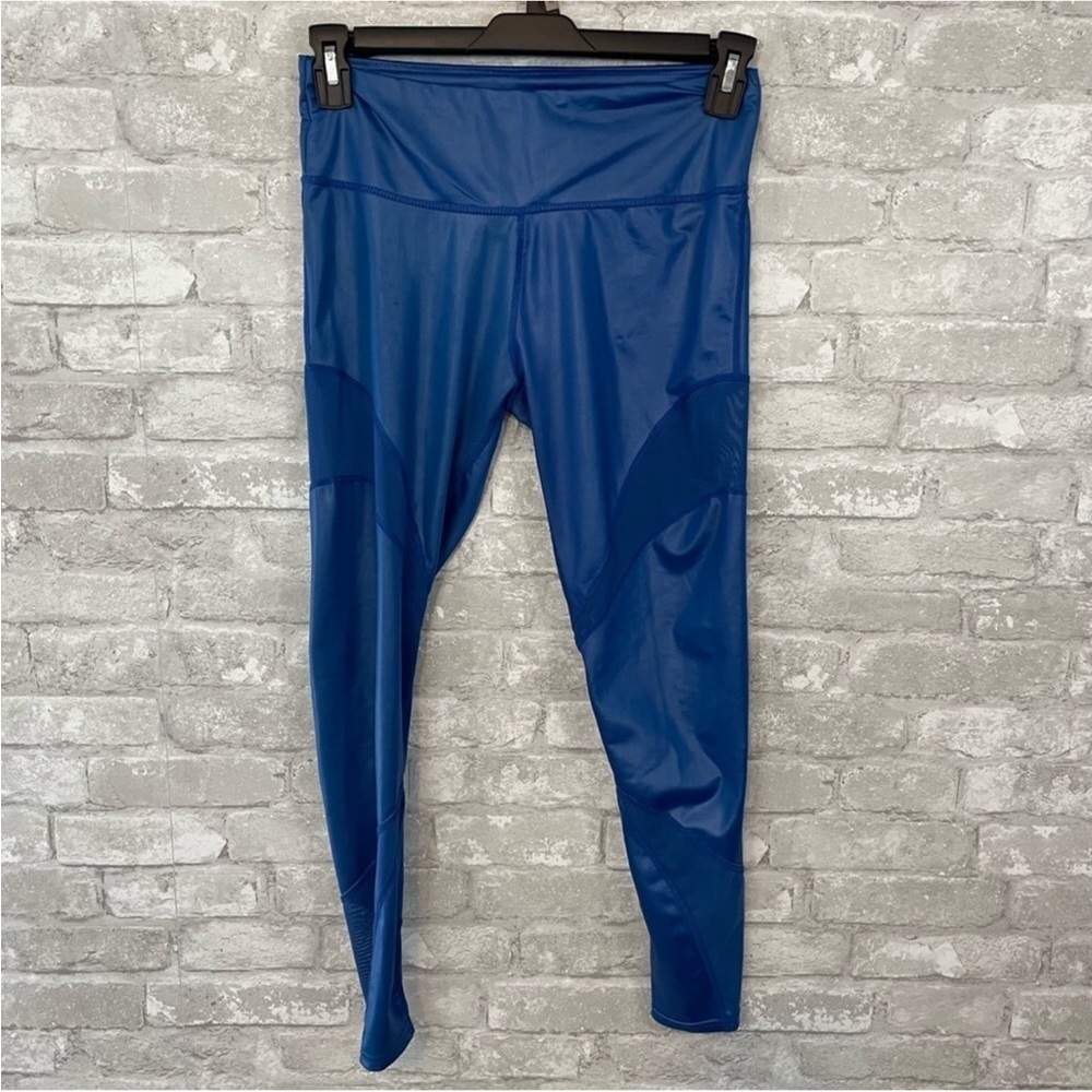Kimberly C Blue Mesh Leggings